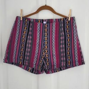 Francesca's Alya MultiStripe Shorts